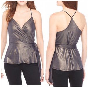 THE LIMITED Shimmer Wrap Top